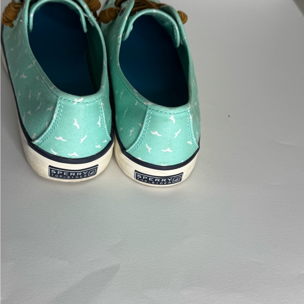Sperry Mint Green and White Cloth Loafers  women’s size 9.5 - Picture 4 of 6